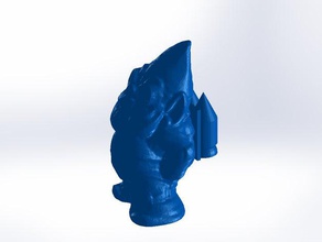 foguete gnome esculturas gnomeremix 3d print model - Mito3D