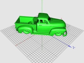 1951 chev pickup other car chevrolet chevy truck 3d print model - Mito3D