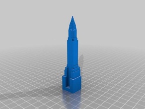 chrysler building buildings structures chess new york skyscraper 3d print model - Mito3D