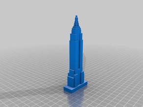 el edificio del empire state de los edificios estructuras ajedrez nueva york rascacielos 3d print model - Mito3D
