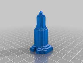 koin centro edifícios estruturas xadrez portland arranha-céu 3d print model - Mito3D