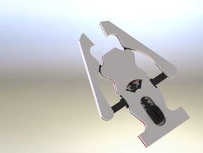 claw card gripper parts 3d print model - Mito3D