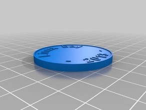 scorie moneta chip le monete distintivi personalizzato 3d print model - Mito3D