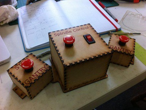 cnc botón de parada emergencia cajas otros láser mach3 robodino la madera 3d print model - Mito3D