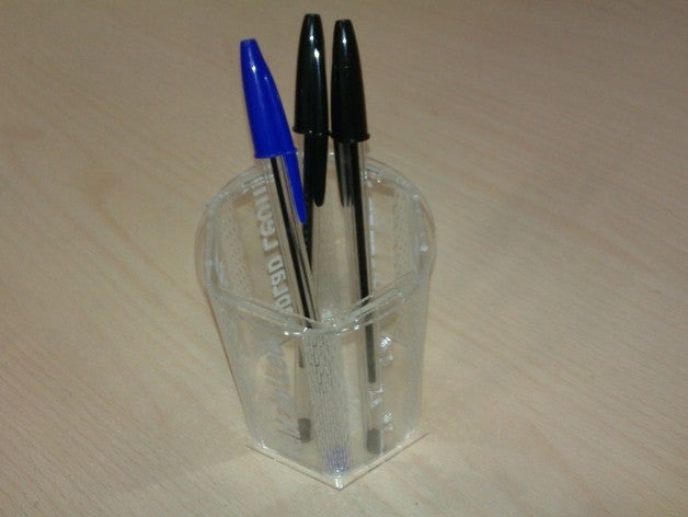 pencil holder portalapices other 3d acrylic art box cnc electronics experiment geometry laser lasercut cutter model ornament part puzzle tool upgrade useful 3D print model - Mito3D