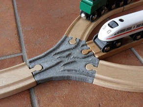 3x interruttore di legno della ferrovia altri brio giocattolo treno traccia 3d print model - Mito3D