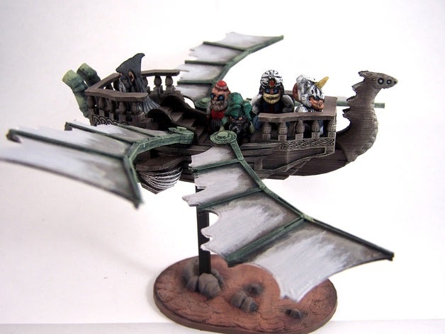 vuelo de dragón viento vehículos dirigible continuum dd no molestar juego los juegos azar gnome gnomeremix mal habidas mago magia modelo rpg lanchas steampunk tablero la mesa asistente 3D print model - Mito3D