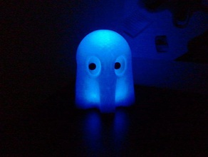 ghost lamp decor cartesio led pacman toy 3d print model - Mito3D