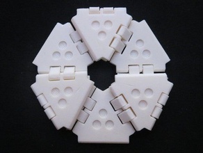 ein weiterer hexaflexagon mechanisch ist Spielzeug 3d print model - Mito3D