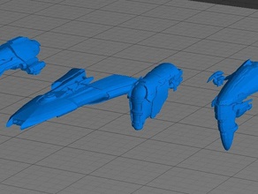 eve online amarr cruisers collection vehicles arbitrator augorer maller omen 3d print model - Mito3D