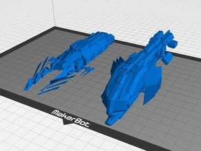 eve online minmatar destroyers des véhicules talwar thrasher 3d print model - Mito3D