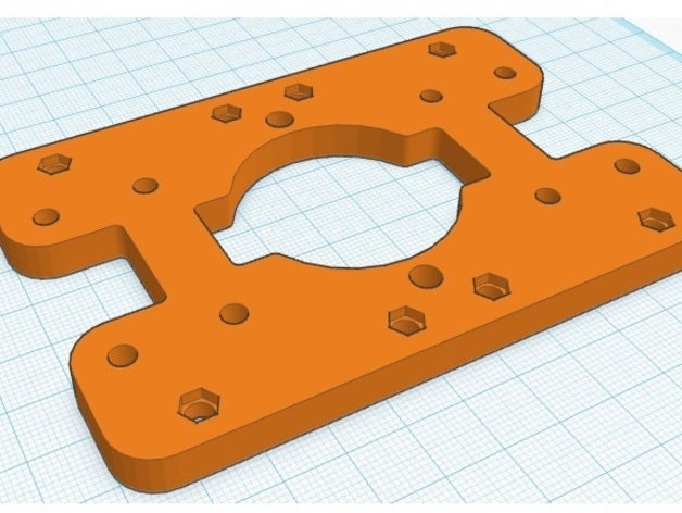 x-taşıma tutamaklı değiştirilmiş yastık 3d yazıcı parçaları 3D print model - Mito3D