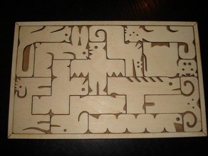chinese zodiac pentominoes other lasercut puzzle wood 3d print model - Mito3D