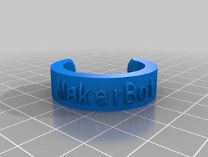 mon texte personnalisé ringbraceletcrown chose la mode 3d print model - Mito3D