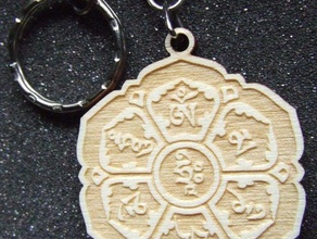 om keychain other 3d print model - Mito3D
