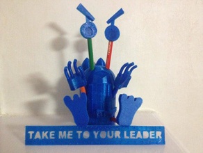 alien pencil case take me your leader -backtoschool office 3d print model - Mito3D