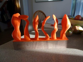consejo privado las esculturas art cilíndrica tentáculos 3d print model - Mito3D