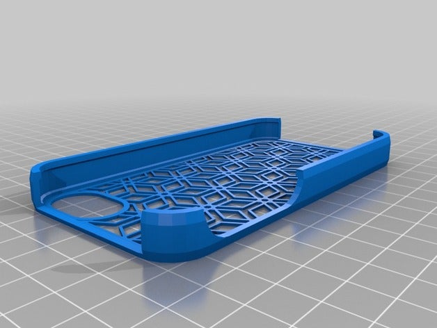 10 44 60 iphone 4 durumda hexagon mobil özelleştirilmiş 3D print model - Mito3D