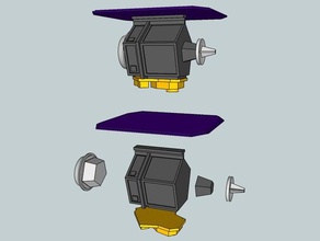 a nasa impacto profundo veículos asteróide dayofmaking nationofmakers maker faire nyc sonda espacial 3d print model - Mito3D