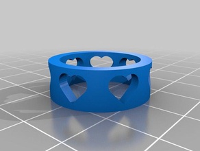 il mio cuore personalizzato ring size 8 anelli 3d print model - Mito3D