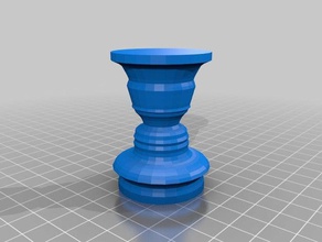 me vase statue candleholder paperweight sculptures lathe rotated 3d print model - Mito3D