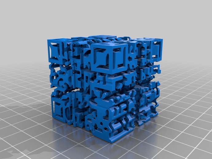 godel escher bach código qr cubo de sombra otros 3D print model - Mito3D