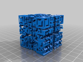 godel escher bach qr code shadow cube other 3d print model - Mito3D