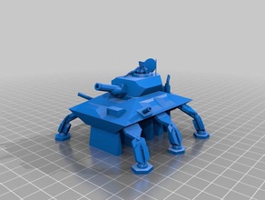 deislepunk main battle tank model robots 3d print model - Mito3D