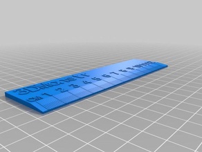 3dm-regla-12-00 de la oficina personalizado 3d print model - Mito3D