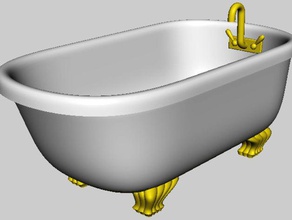 artiglio footedtub altri vasca da bagno 3d print model - Mito3D
