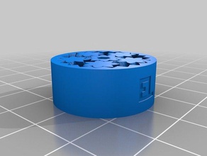 25mm personalizado do rolamento da engrenagem 3mm hex partes 3d print model - Mito3D