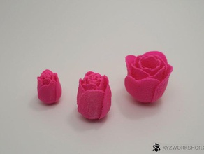 anniversary roses sculptures flower valentine 3d print model - Mito3D