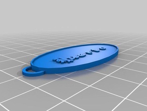 llavero del huerto keychains customized 3d print model - Mito3D