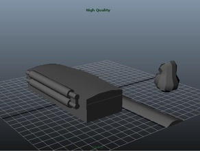 matita caso righello topper 3d la stampa backtoschool maya 3d print model - Mito3D