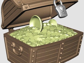 treasure chest other playset 3d print model - Mito3D
