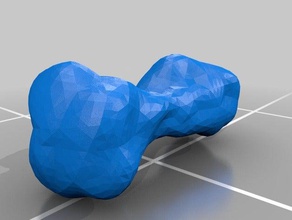 asteroid kleopatra physics astronomy 3d print model - Mito3D