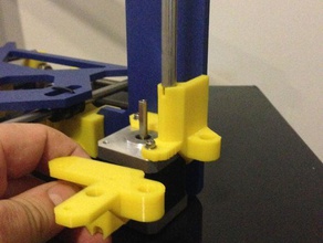 axe de bobine montage prusa i3 3d l'imprimante pièces l'efficacité reprap support coin se termine 3d print model - Mito3D