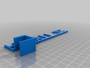 hsc shelf-talker left bracket signs logos customized 3d print model - Mito3D
