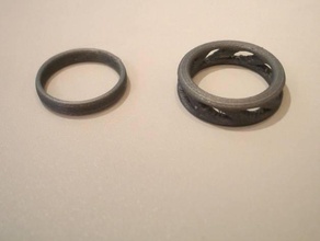two rings 3d print model - Mito3D