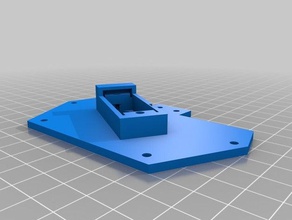 my customized parametric robot claw mount plate robotics 3d print model - Mito3D