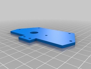 my customized parametric robot claw top plate robotics 3d print model - Mito3D