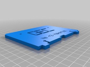 Rückenplatte gec 3d Drucker - Zubehör angepasst 3d print model - Mito3D
