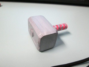 martillo mjolnir de thor lápiz topper la primera creación 3d impresión backtoschool wgss 3d print model - Mito3D