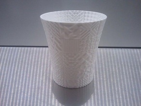 weekly cup 38 couldnt wählen Küche Essen 3d Kunst Haushalt ornament pla single-walled supportless ultimaker nützlich vase 3d print model - Mito3D