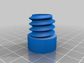 bottle threaded cap containers 3d print model - Mito3D