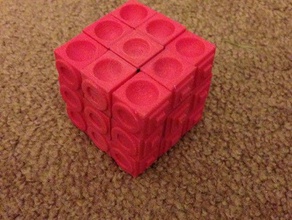 rubiks cube blind using original core puzzles 3d print model - Mito3D