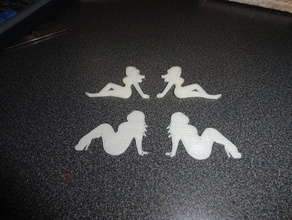 mudflap girl embellishment other 3d print model - Mito3D