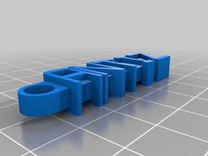 meine individuelle Nachricht keychain1 Organisation 3d print model - Mito3D