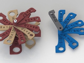 thread gauge set hand tools shop-tools 3d print model - Mito3D