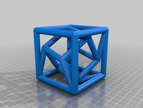 mi personalizados distorsionada tesseract4 de matemáticas arte 3d print model - Mito3D